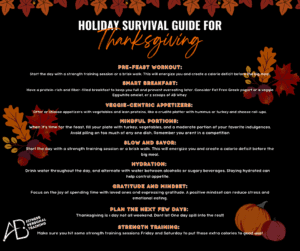 Long Island Thanksgiving Survival Guide for Adults Over 40 by AB Fitness Personal Training